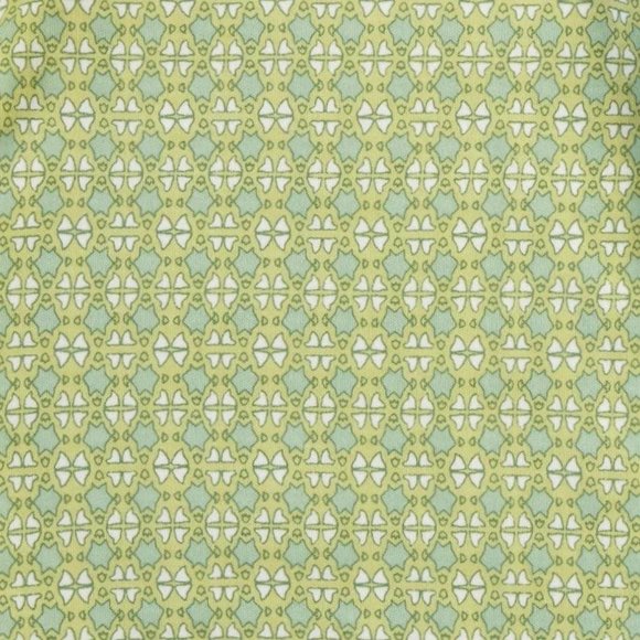 NWT Kate Quinn Green Olive Mosaic Spaghetti Tie Ballerina Bubble Romper - Picture 2 of 3